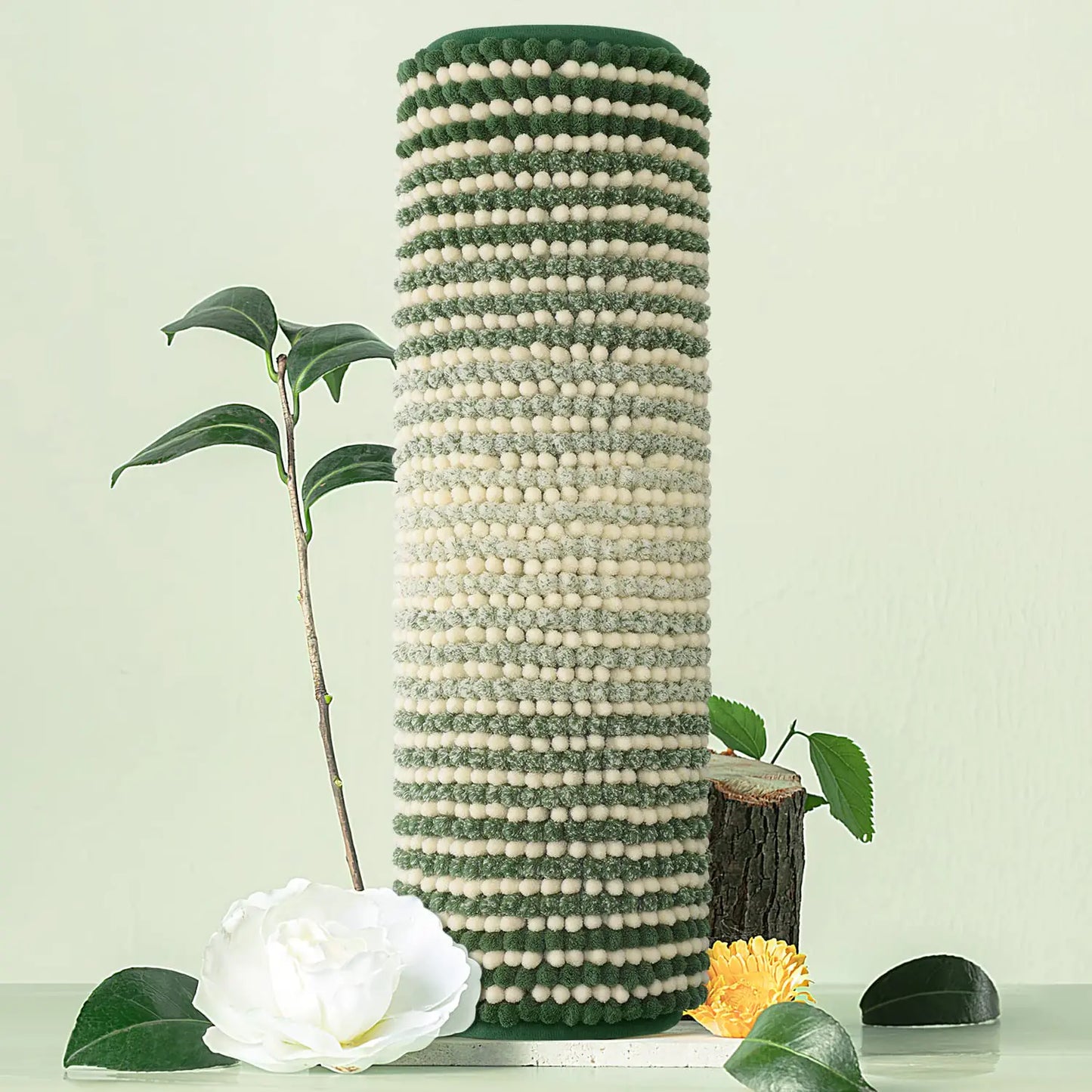 BSICPRO Bathroom Rugs Bath Mat Rug for Bathroom Non Slip 17 x 24 Inches Water Absorbent Chenille Bathroom Floor Mats Machine Washable (Sage and Cream)