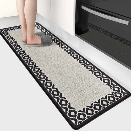 ATRUG Anti Fatigue Kitchen Rug Kitchen Floor Mats Cushioned Anti Fatigue Memory Foam Kitchen Rugs Padded Kitchen Floor Mat Non Slip Washable Kitchen Mats for Floor Laundry Office Sink 17.3 x 47.2inch