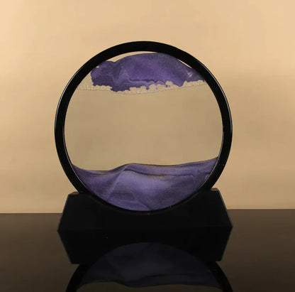 Quicksand Hourglass Motion Art – Relaxing & Mesmerizing Desk Decor