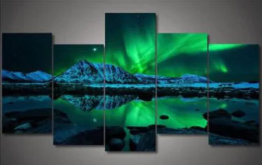 Modern Sofa Wall Art – Five-Panel Canvas Set for Contemporary Home Décor