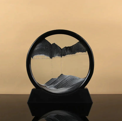 Quicksand Hourglass Motion Art – Relaxing & Mesmerizing Desk Decor