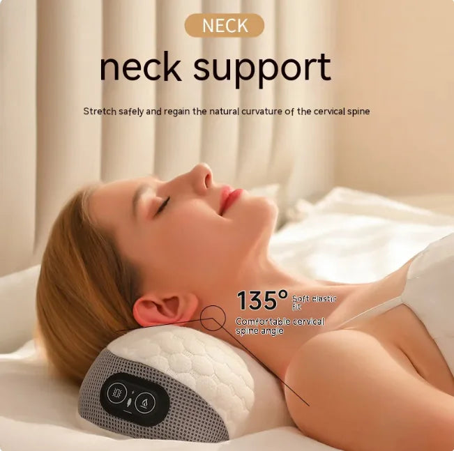 Home Neck & Shoulder Massage Cushion – Relaxing Heat Therapy Pillow for Pain Relief & Muscle Relaxation